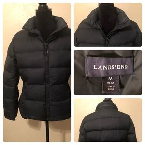 Lands End down puffer winter jacket